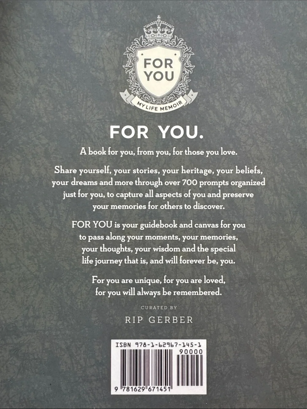 For You My Life Memoir  Book